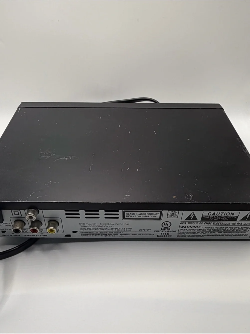 Sanyo FWDP105F DVD CD Player Pre Owned- Tested Working Excellent Con- No Remote